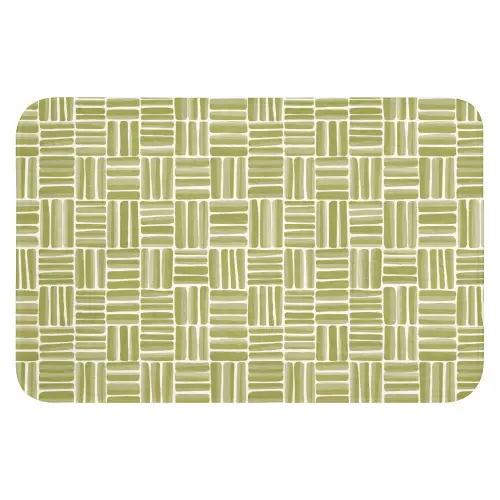 Vlecht - Patroon - Groen WCmat klein 1009 -3d