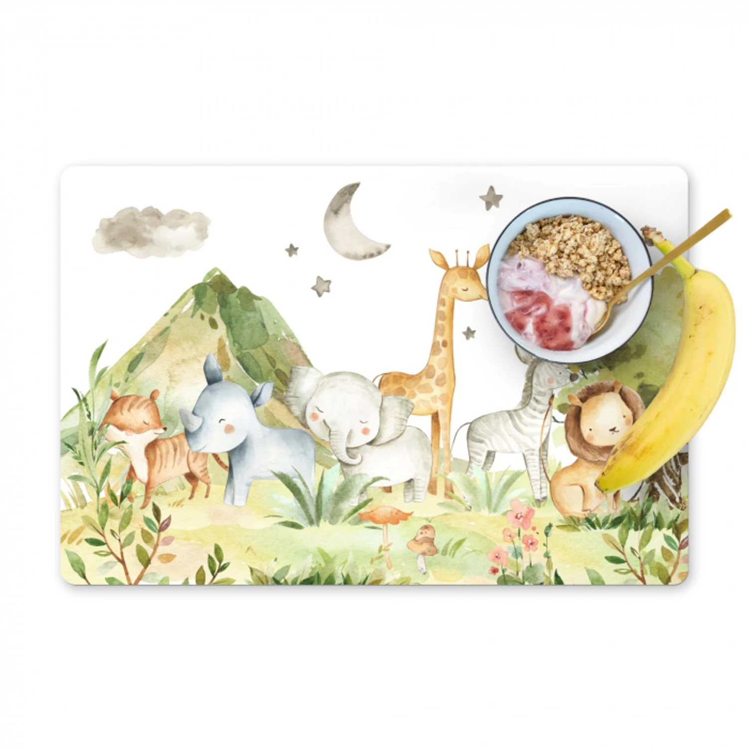 Verstilde Safari Droomland Placemat vinyl groot -zzzproduct_Kitchenyeah-website