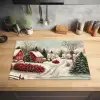 Kerstsfeer - Landelijk - Rood Inductie beschermer vinyl 3mm klein -sfeer5