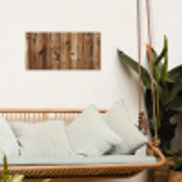 Hout - Planken - Bruin tuinposter los doek klein -sfeer7