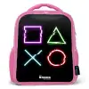 Knoppen van een gameconsole Kinderrugzak - Roze middel -3d