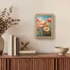 Bloemen - Watercolor - Kunst - Botanisch - Natuur Light Box met kabel (Tafellamp) klein -sfeer2