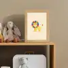 Leeuw - Kleurrijke manen - Beige Light Box met kabel klein -sfeer2_kind