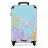 Summer memories - Koraaltuin in zachte kleuren NBS - Handbagage koffer - Kinderen Unisex middel -productfoto_recht