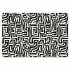 Grafisch - Lijnen - Zwart - Wit Placemat vinyl groot 368 -zzsfeer1_Kitchenyeah-website