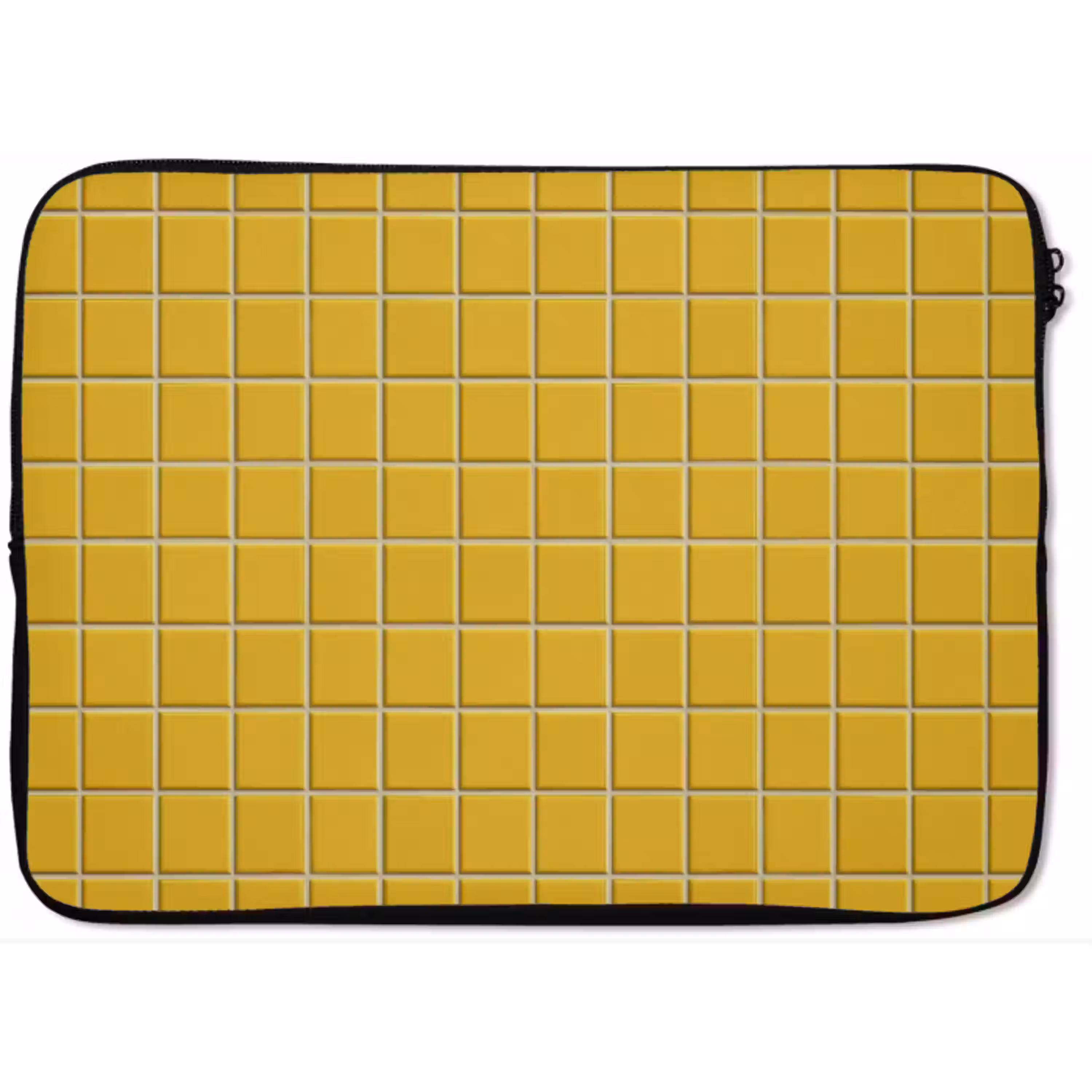 Patroon - Tegel - Okergeel laptophoes neopreen klein 279 -zkaufland3dotto