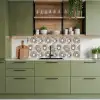 Cirkels - Patroon - Zwart keuken achterwand 2 middel 871 -sfeer3