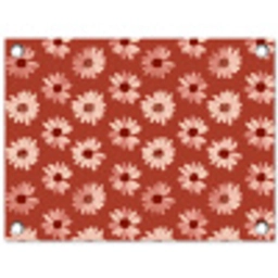 Madelief - Retro - Terracotta tuinposter los doek klein 239 -3d
