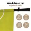 Groen - Hartjes - Wit Wandkleed katoen klein -sfeer2