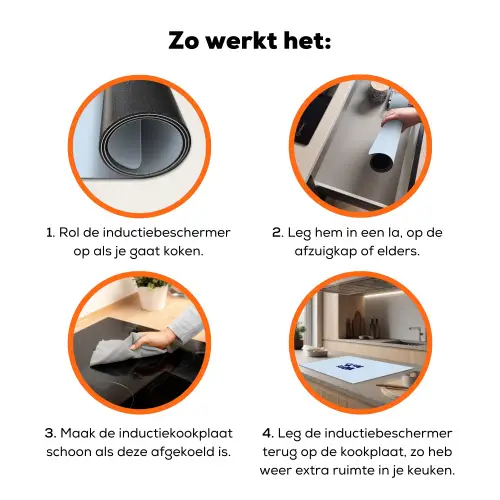 Why not - Blauw - Licht blauw - Quote Inductie beschermer vinyl 3mm klein -zzzzzzz-td-werking