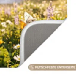 Vlinders - Waterval - Bloemenveld Badmat klein -USP_AntislipDE