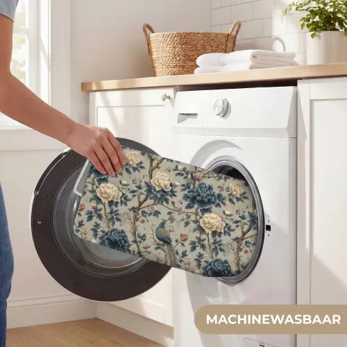 Pauw - Bloemen - Blauw Badmat klein 997 -USP_WasbaarNL