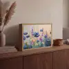 Zomers - Wilde bloemen - Penseelstreken Light Box met batterij (Wandlamp) middel -sfeer2