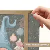 Kerst - Gnomen - Pastel Light Box met batterij (Wandlamp) middel -USP_websiteprintNL