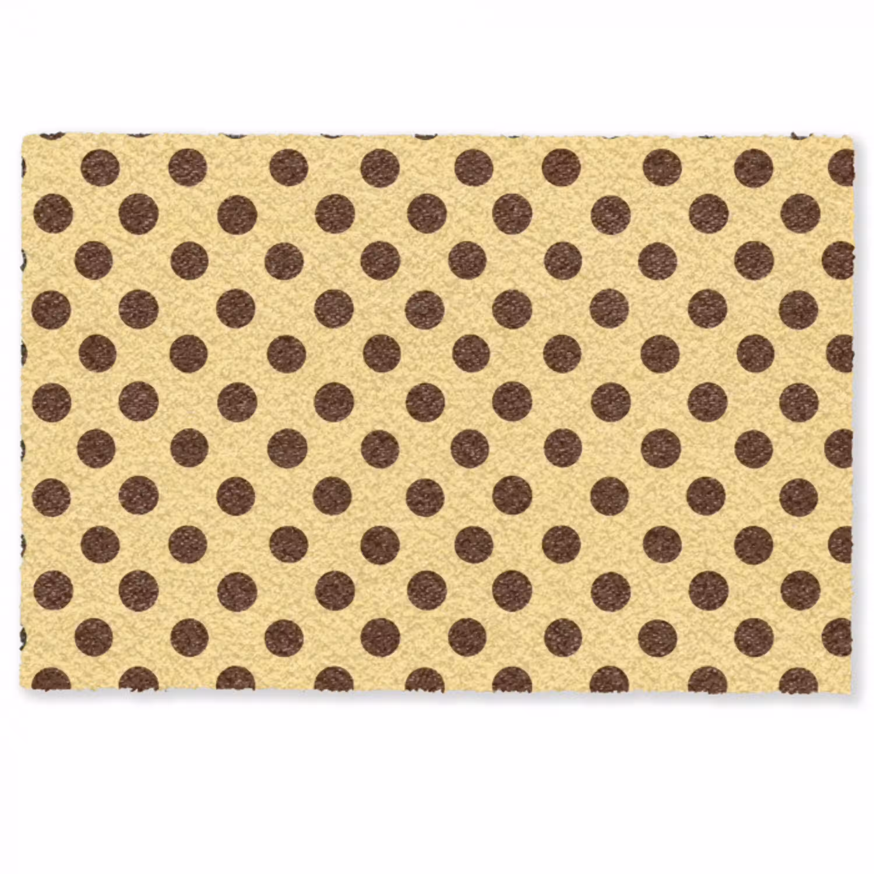 Polka Dot - Stippen - Retro - Geel - Bruin Deurmat klein 898 -zkaufland3d