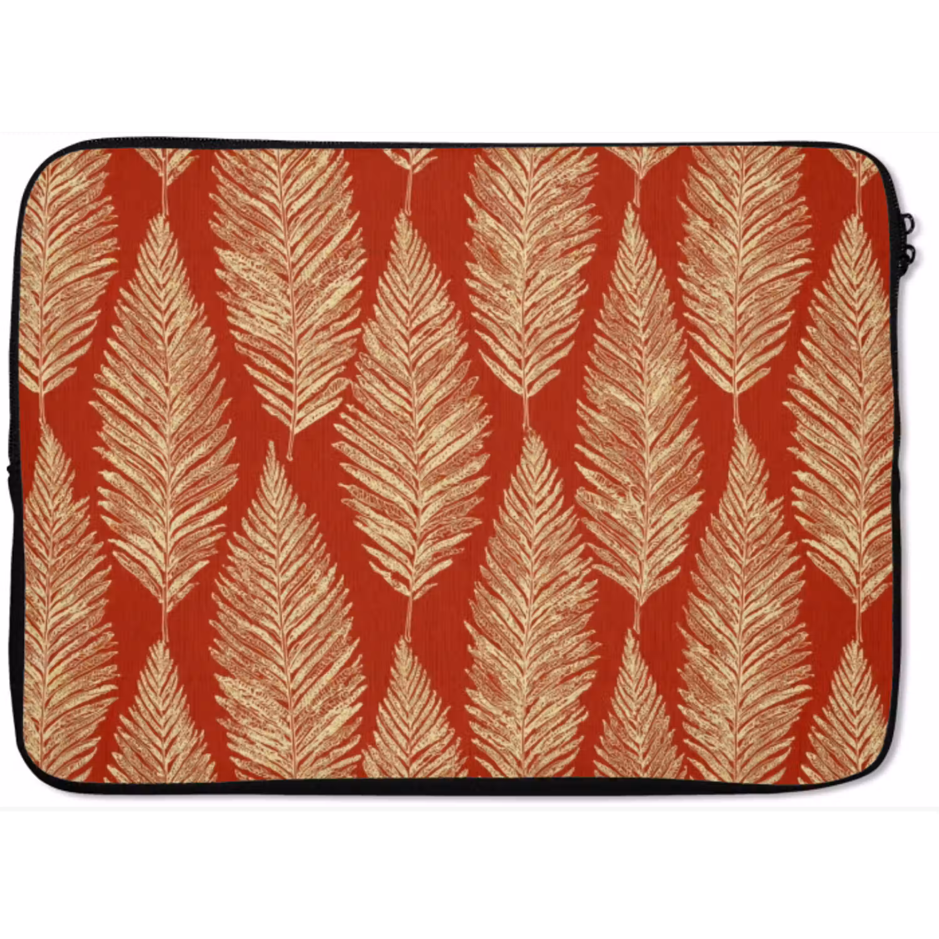 Rood - Botanisch - Varen - Patroon laptophoes neopreen klein 279 -zkaufland3dotto