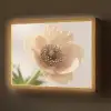 Bloem - Minimalistisch - Groen Light Box met batterij (Wandlamp) middel -z3d_website