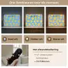Smileys - Geel - Blauw Light Box met batterij (Wandlamp kind) middel -USP_lichtkleurNL