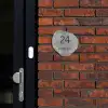 Grijze tegels - Klassiek Naambord Organisch middel -sfeer1