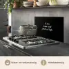 In deze keuken wordt gekookt met liefde - Koken - Spreuken - Quotes - Liefde keuken achterwand spatscherm klein -usp_NL