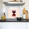 Zandloper - Symmetrisch - Rood - Paars Inductie beschemer met haakjes middel -sfeer2