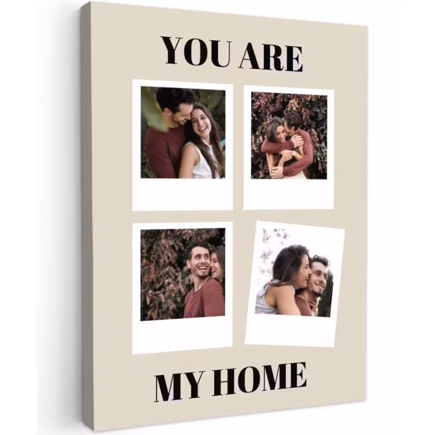 Gepersonaliseerd canvas schilderij - You Are My Home - Collage