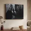 Bokshandschoenen - Muur - Duister - Zwart Textielframe zwart klein -sfeer3
