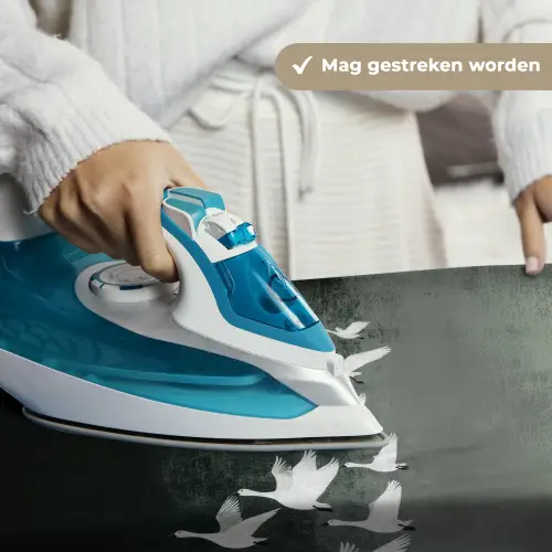 Vogel - Japandi - Groen Wandkleed katoen klein -sfeer9