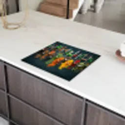 Kruiden - Lepels - Kleurrijk Inductie beschermer vinyl 3mm middel -sfeer8