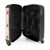 Barok patroon rood NBS - Handbagage koffer - Kinderen Unisex middel -binnenkant