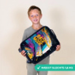 Racehelm - Verfspatten - Penseelstreken - Race mode Kinderkoffer - Zwart klein -sfeer4_NL