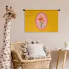Lelie - Oranje - Lijst - Ovaal Wandkleed katoen klein -wsfeer5_kind