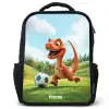 Voetbal - Dino - Sport Rugzak - Zwart middel -3d