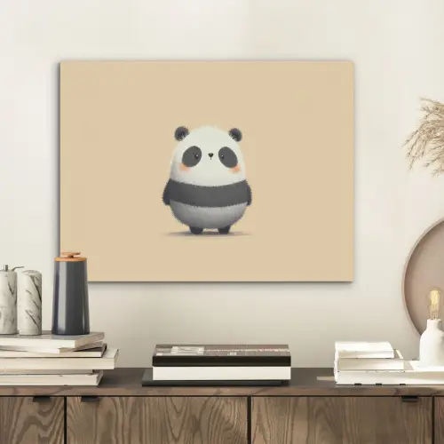 Panda - Beige - Minimalistisch PET vilt klein -sfeer1
