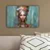 Vrouw - Kunst - Sieraden - Portret canvas 2cm klein -sfeer3