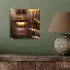 Goud - Vrouw - Verf - Lippen - Luxe plexiglas 5mm klein -sfeer3
