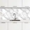 Wit - Marmer - Bruin keuken achterwand 2 middel 871 -3d