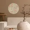 Classic - Pink - Mint Wandcirkel behangsticker klein 186 -sfeer1