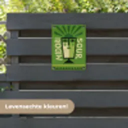 Grafisch - Art - Cocktail - Groen tuinposter los doek klein -sfeer3