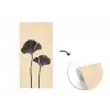 Bladeren - Minimalistisch - Zwart fotobehang vinyl groot -3d