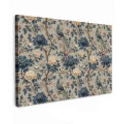 Pauw - Bloemen - Blauw Tuinposter op houten frame 2 cm dik klein 845 -3d