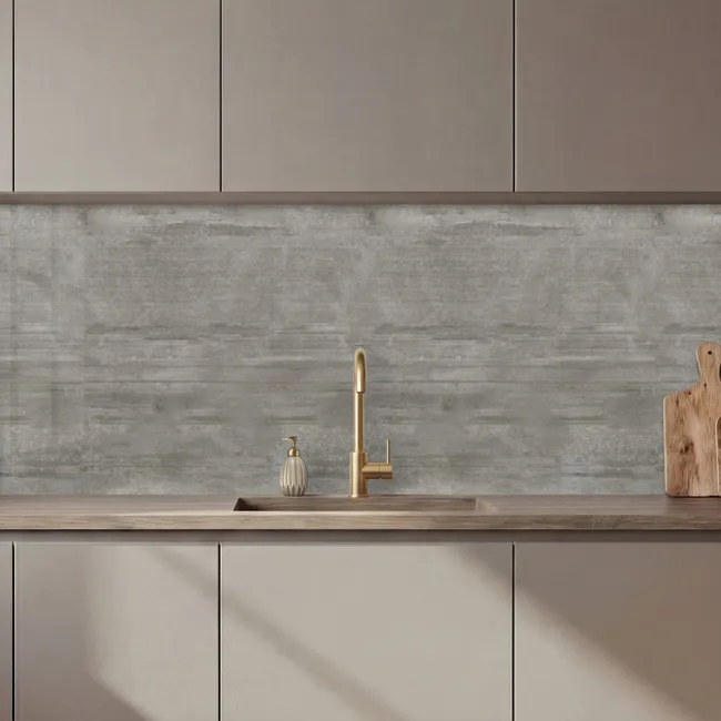Keuken achterwand - Patroon - Beton - Grijs