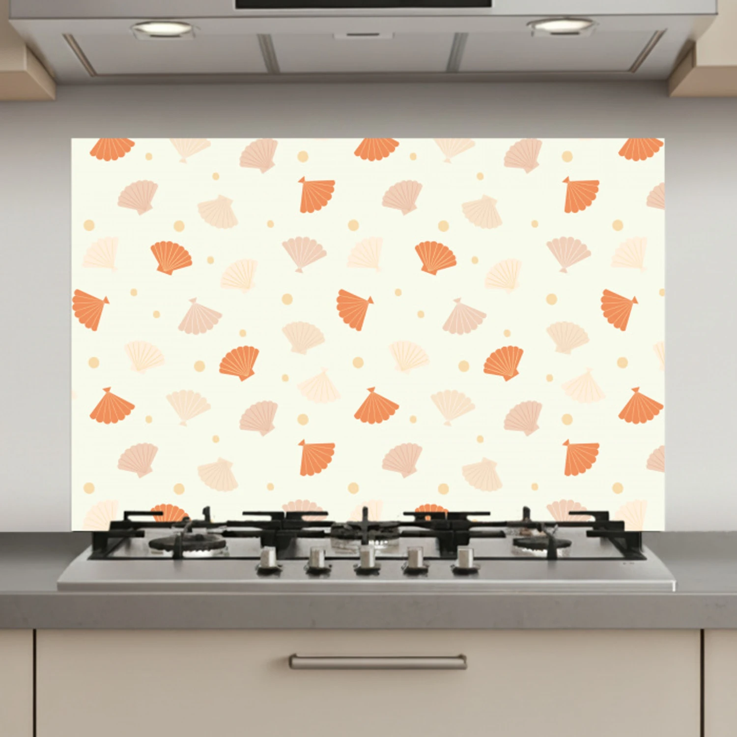 Zee - Dieren - Schelpen - Sinaasappel keuken achterwand spatscherm klein 900 -3d_website