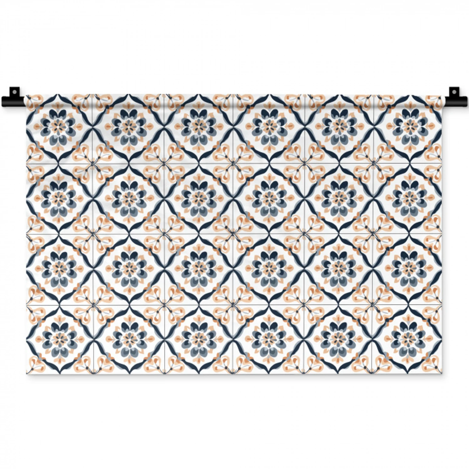 Bladvorm - Patroon - Kleurrijk Wandkleed katoen klein 269 -zz3d
