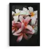 Bloemen - Roze - Zwart - Flora - Botanisch fotolijst zwart zonder passe partout klein -3d