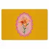 Lelie - Oranje - Lijst - Ovaal Placemat vinyl groot -zzsfeer1_Kitchenyeah-website