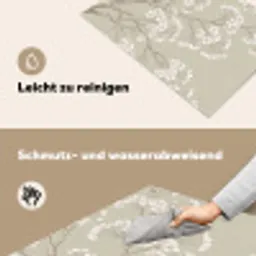 Sereen - Bloesem - Wit Inductie beschemer met haakjes klein -ky-schoon-de