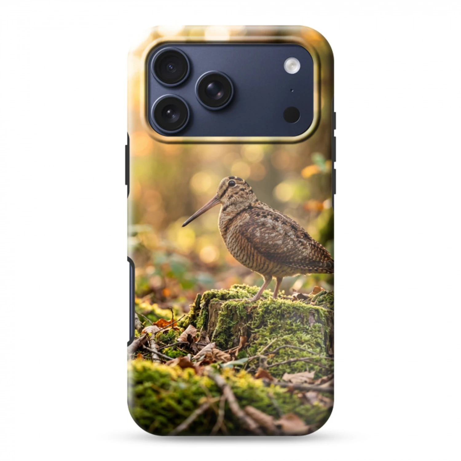 Houtsnip - Bos - Bladeren - Herfst - Gecamoufleerd Toughcase MagSafe Apple iPhone 17 Pro Max klein -3d
