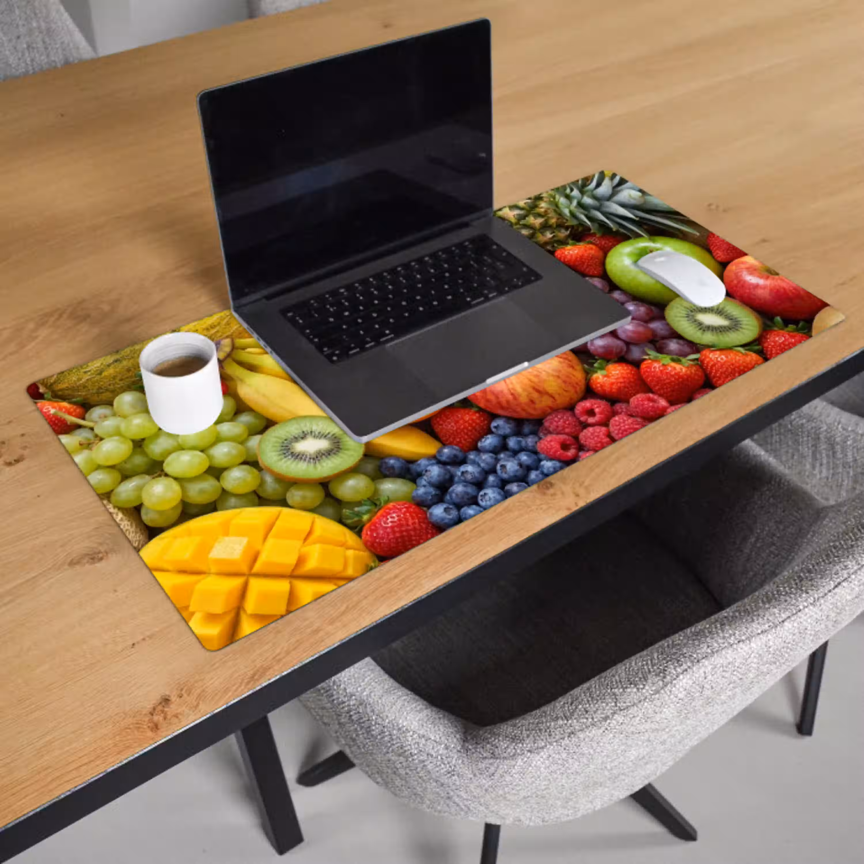 Eten - Fruit - Vers - Kleurrijk - Voeding Muismat XXL klein -sfeer1