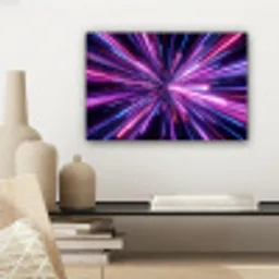 Lichtsnelheid - Ruimte - Roze - Paars canvas 2cm klein -sfeer6